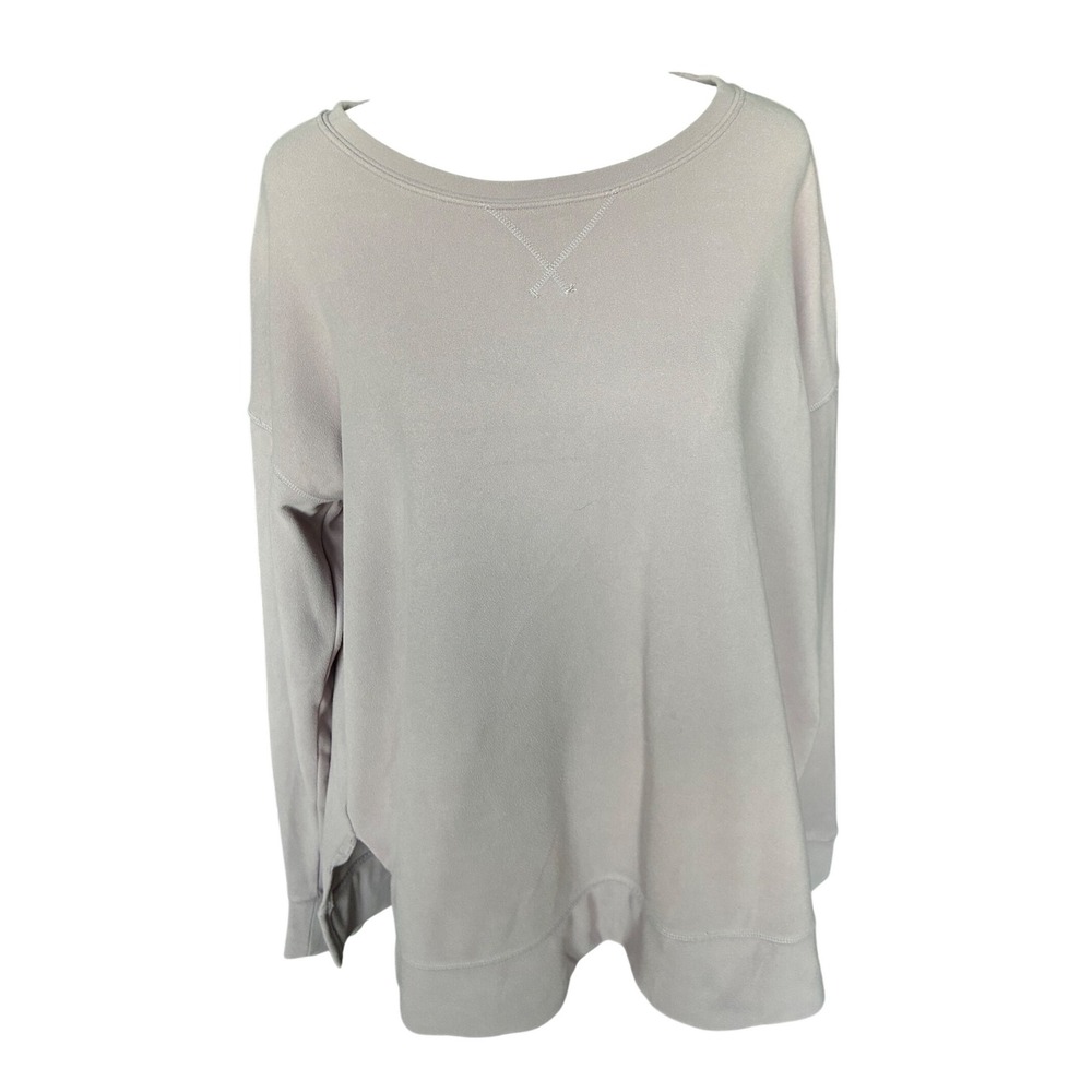 32 Degrees Heat Womens Large Mauve Fleece Lined Long Sleeve Pullover Sweatshirt